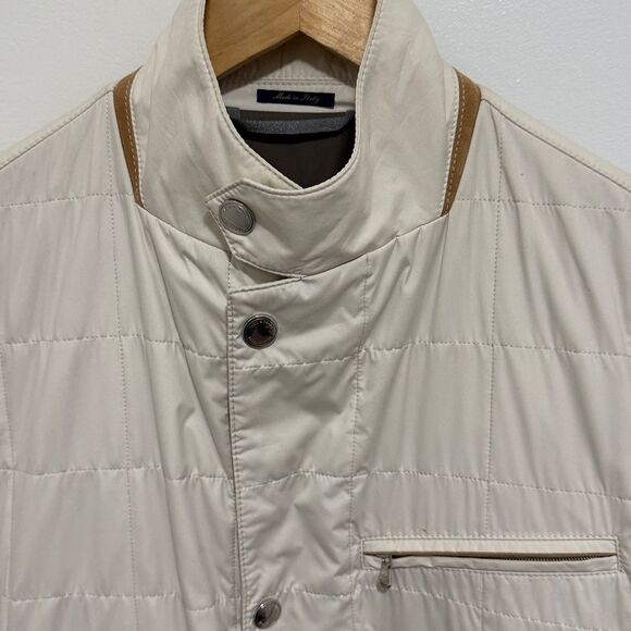 NWOT Paul & Shark Mens Light Beige Yachting Jacket. Size Large. - Picture 3 of 8